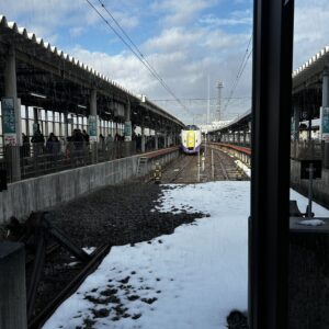 札幌から函館まで乗車してきた特急北斗。