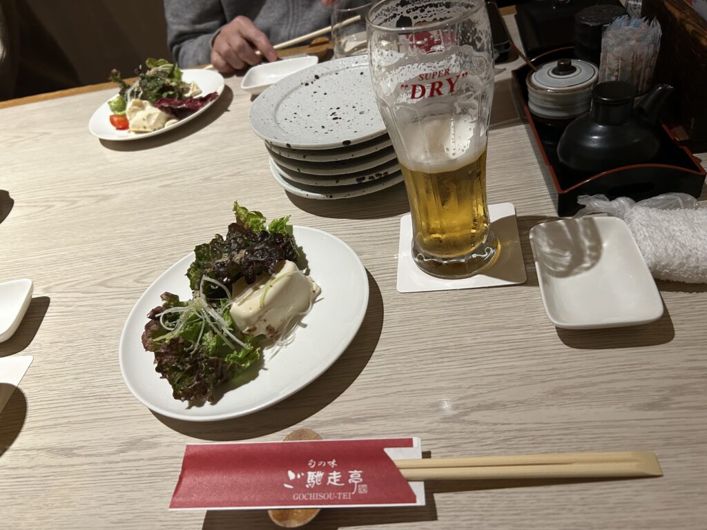 函館の居酒屋。ご馳走亭の食事。